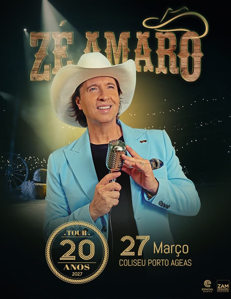 Zé Amaro - 20 Anos — official Coliseu Porto Ageas artwork