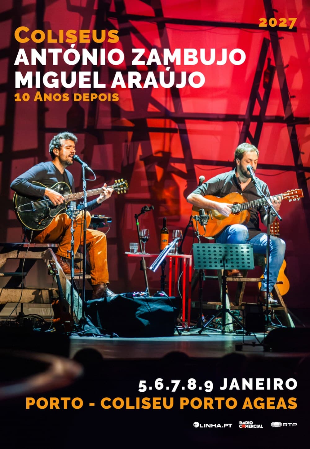 Cartaz do evento: Miguel Araújo e António Zambujo