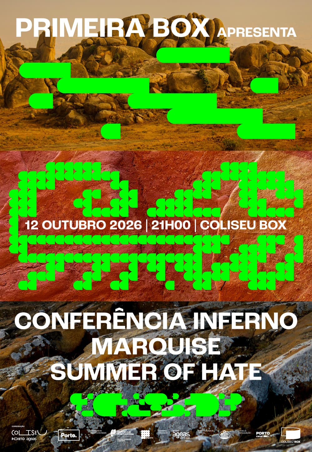 Cartaz do evento: Concerto de rock: Conferência Inferno, Marquise e Summer of Hate