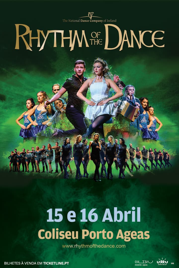 RHYTHM OF THE DANCE | National Dance Company of Ireland — official Coliseu Porto Ageas artwork