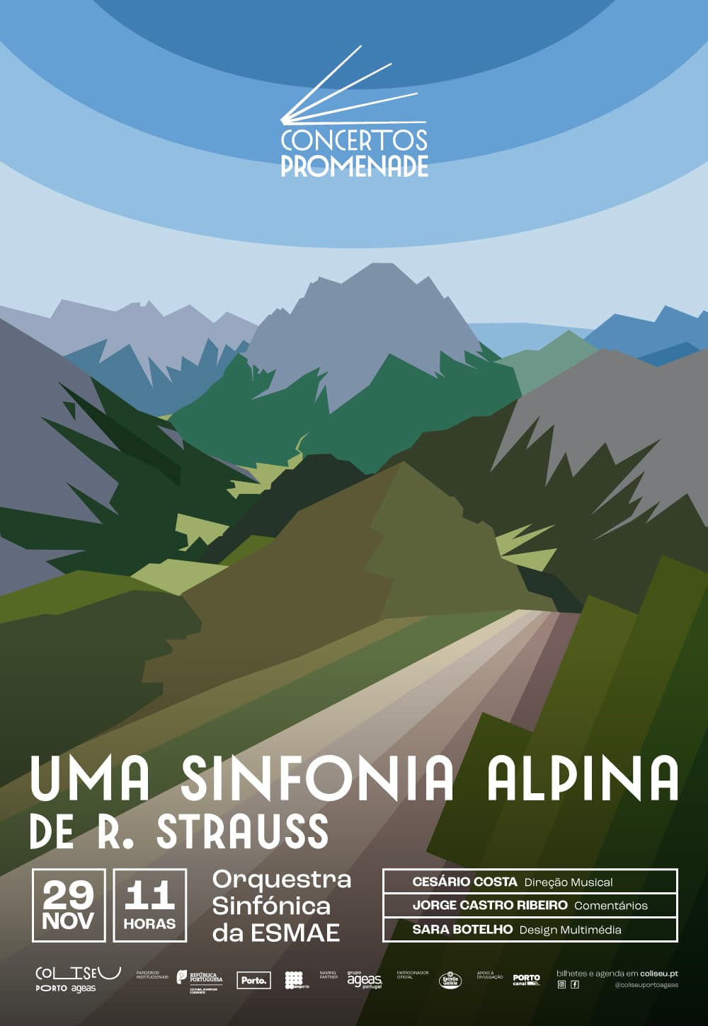 PROMENADE 2026 - Uma Sinfonia Alpina de R. Strauss — official Coliseu Porto Ageas artwork